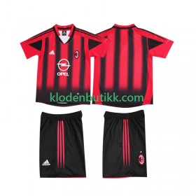 AC Milan 2004 Barn Retro Hjemme Fotballdrakt 2005 Kortermet